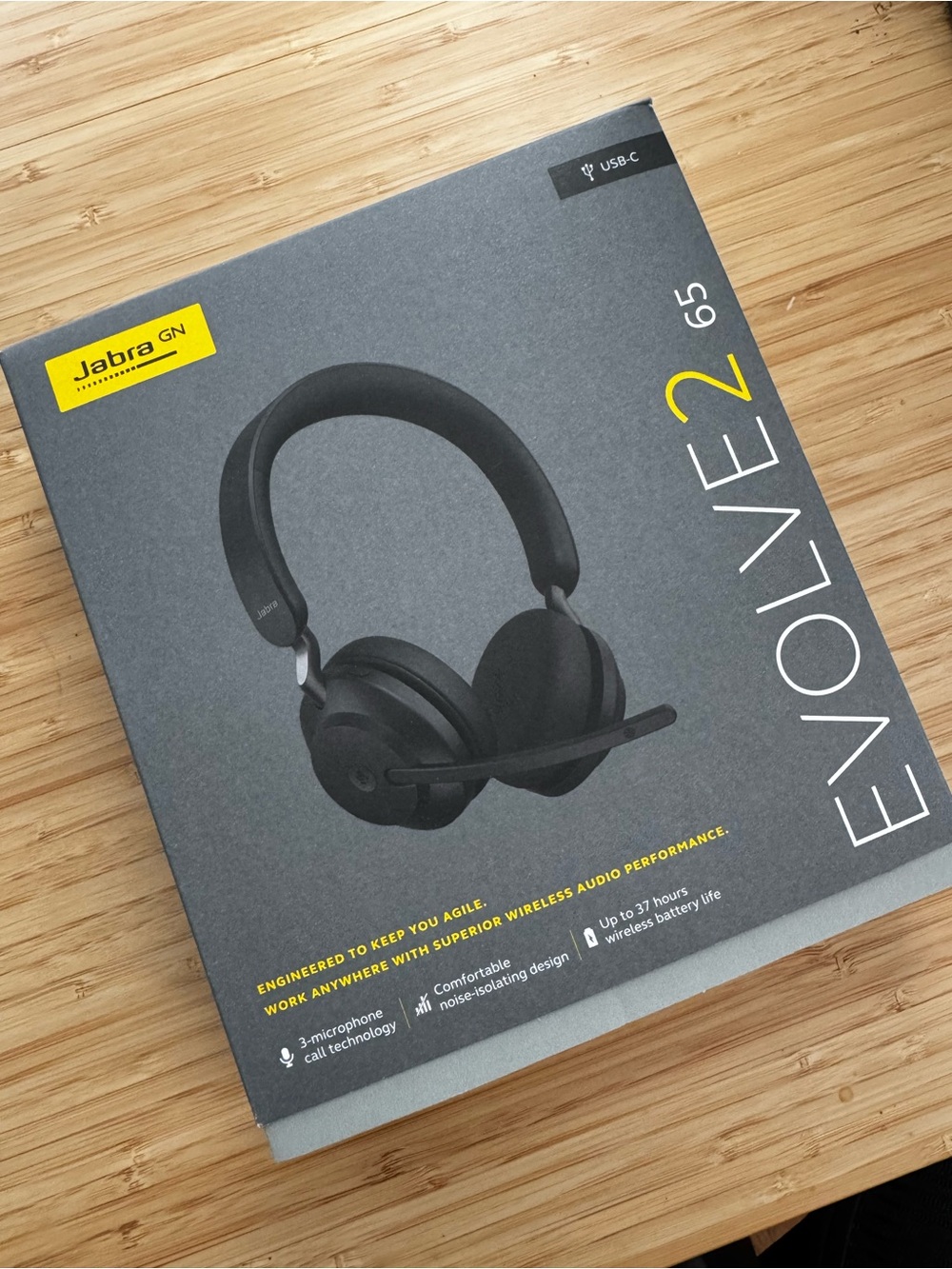 [Brand new] Jabra Evolve2 65 Wireless Headset - Black
